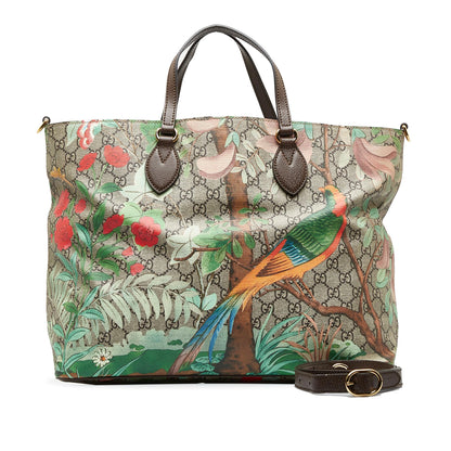 Gucci Large GG Supreme Tian Soft Convertible Tote (SHG-POdXKO)