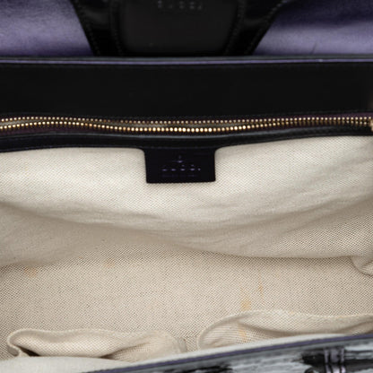 Gucci Large Guccissima Patent Emily Shoulder Bag