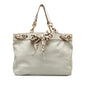 Gucci Large Leather Positano Scarf Tote (SHG-EgnKIT)