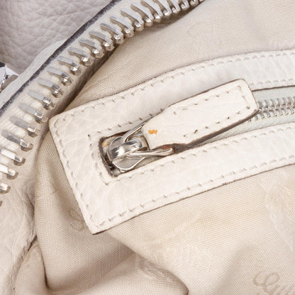 Gucci Large Pebbled Calfskin Bamboo Bar Tassel Tote