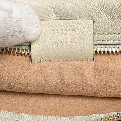 Gucci Large Web Leather Rajah Tote