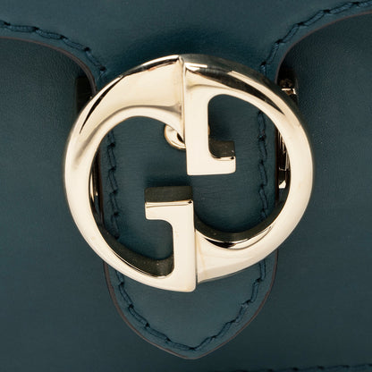 Gucci Leather 1973 Flap Medium Shoulder Bag (SHF-22205)