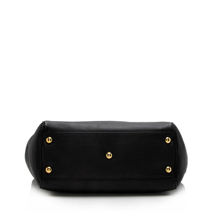 Gucci Leather 1973 Medium Tote (SHF-17493)