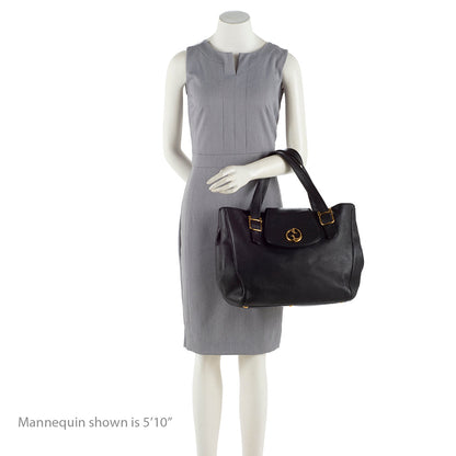 Gucci Leather 1973 Medium Tote (SHF-17493)
