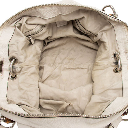 Gucci Leather Bamboo Bar Large Tote (SHF-e0XTfM)