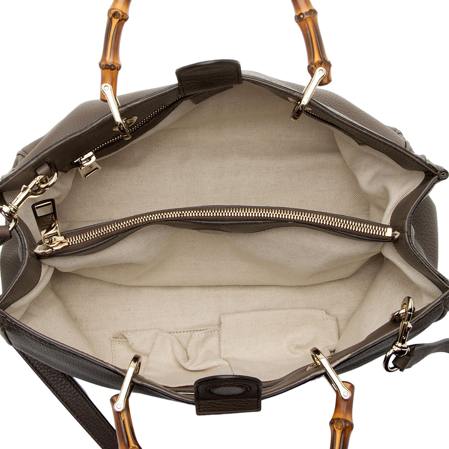 Gucci Leather Bamboo Medium Shopper Tote (SHF-Euai2t)