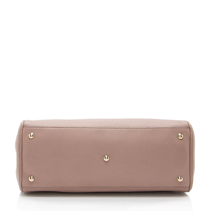Gucci Leather Bamboo Medium Shopper Tote