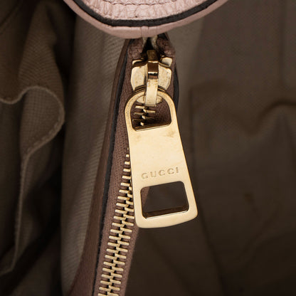 Gucci Leather Bamboo Medium Shopper Tote