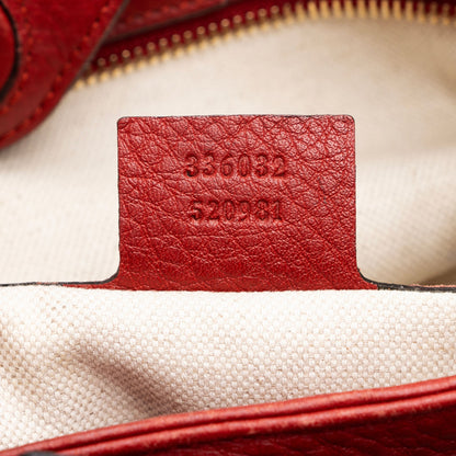 Gucci Metallic Leather Bamboo Mini Shopper Tote (SHF-Vl4q6H)