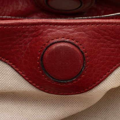 Gucci Metallic Leather Bamboo Mini Shopper Tote (SHF-Vl4q6H)