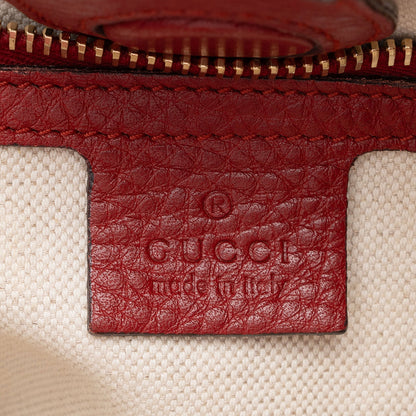 Gucci Metallic Leather Bamboo Mini Shopper Tote (SHF-Vl4q6H)