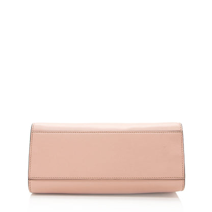 Gucci Leather Bamboo Nymphaea Top Handle Small Tote (SHF-19511)