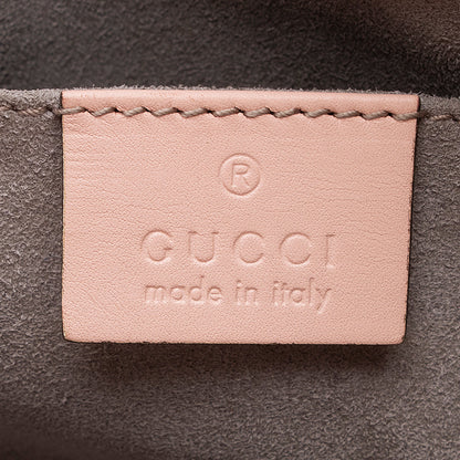 Gucci Leather Bamboo Nymphaea Top Handle Small Tote (SHF-20538)