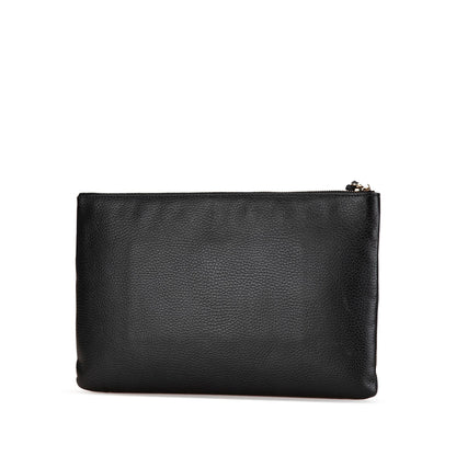 Gucci Leather Bamboo Tassel Clutch