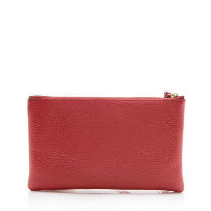 Gucci Leather Bamboo Tassel Zip Clutch (SHF-12686)
