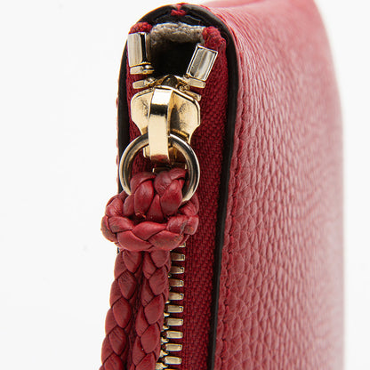 Gucci Leather Bamboo Tassel Zip Clutch (SHF-12686)