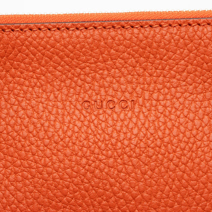Gucci Leather Bamboo Tassel Zip Clutch (SHF-aWlLLC)