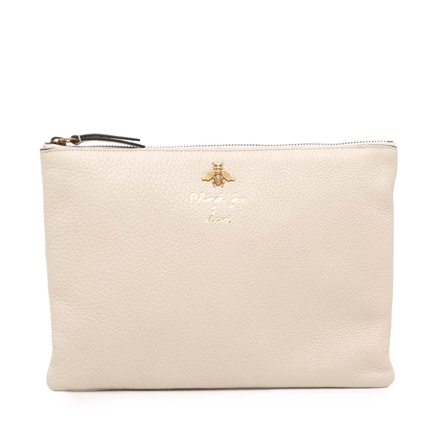 Gucci Leather Blind For Love Clutch