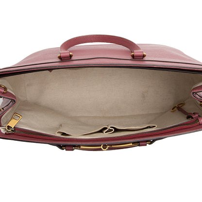 Gucci Leather Bright Bit Large Tote (SHF-21918)