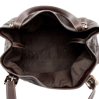 Gucci Leather Britt Medium Tote