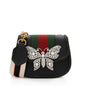 Gucci Leather Crystal Butterfly Linea Totem Small Crossbody (SHF-EzIHWx)