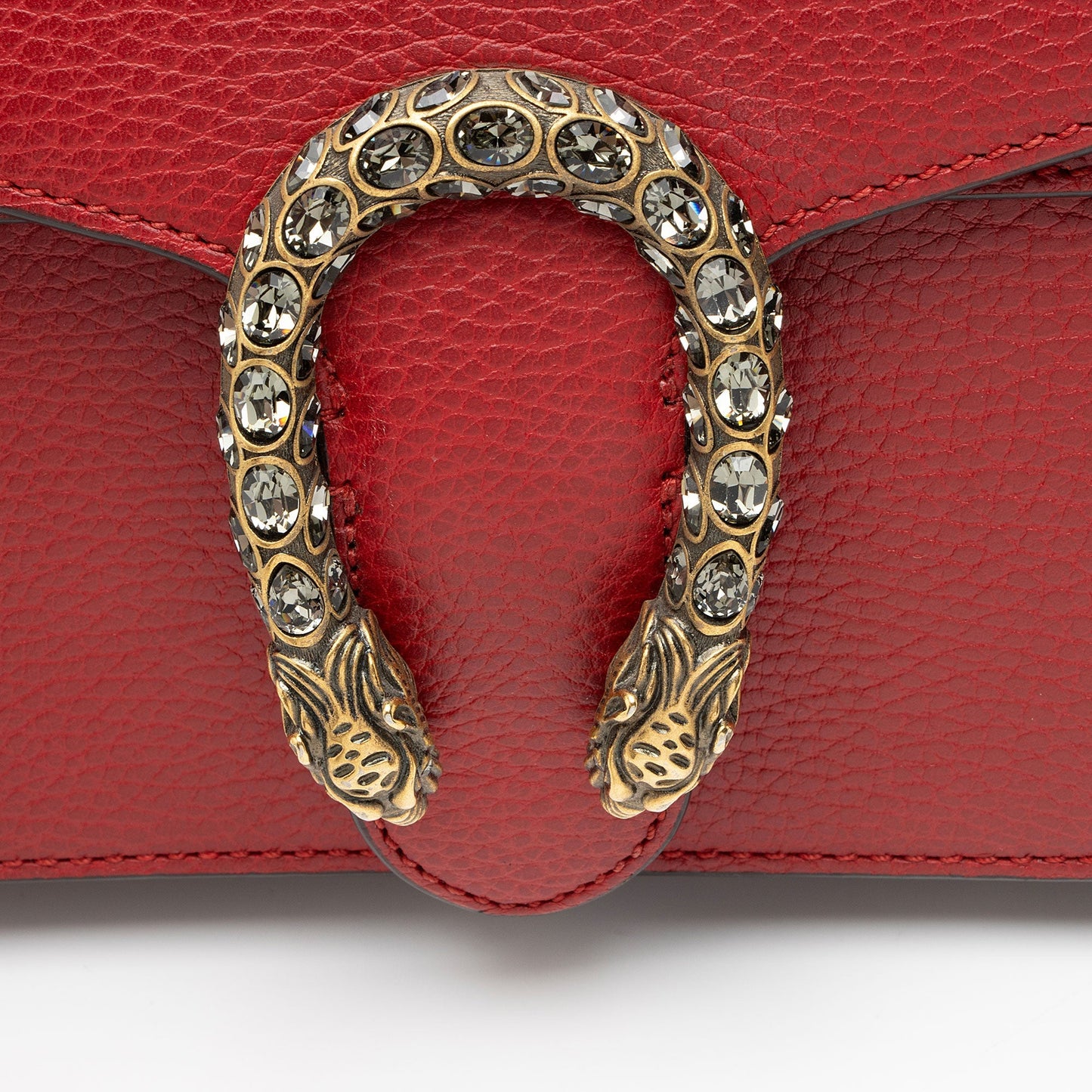 Gucci Leather Crystal Dionysus Medium Shoulder Bag