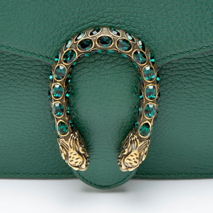 Gucci Leather Crystal Dionysus Medium Shoulder Bag