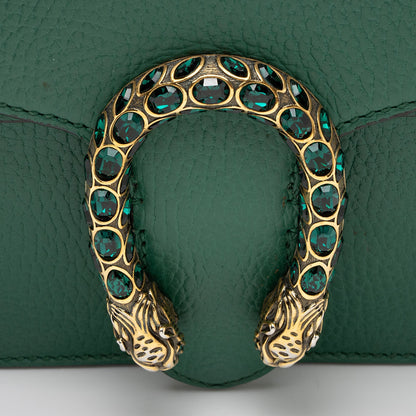 Gucci Leather Crystal Dionysus Small Shoulder Bag (SHF-JAZQrx)