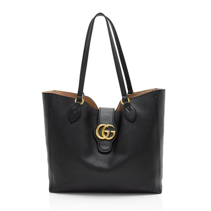 Gucci Leather Dahlia Medium Tote (SHF-G7nIG2)
