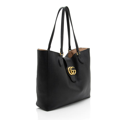 Gucci Leather Dahlia Medium Tote (SHF-G7nIG2)