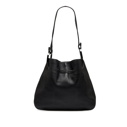 Gucci Leather Drawstring Shoulder Bag (SHG-RSAtpw)
