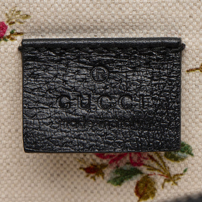 Gucci Leather Embroidered Rose Dionysus Medium Shoulder Bag (SHF-NIvfQT)