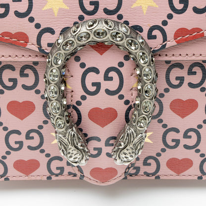 Gucci Limited Edition Leather Crystal Valentines Dionysus Small Shoulder Bag