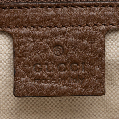 Gucci Leather GG Marmont Large Shoulder Bag (SHF-23096)
