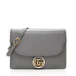 Gucci Leather GG Ring Medium Shoulder Bag - FINAL SALE (SHF-19440)