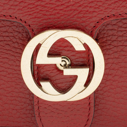 Gucci Leather Interlocking G Small Shoulder Bag (SHF-22434)