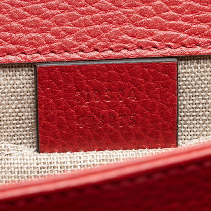 Gucci Leather Interlocking G Small Shoulder Bag (SHF-22434)