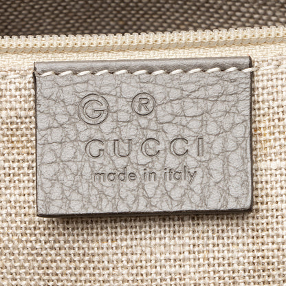 Gucci Calfskin Interlocking G Top Handle Medium Shoulder Bag (SHF-21775)