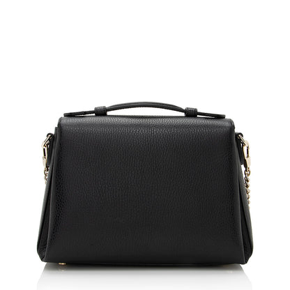 Gucci Leather Interlocking G Top Handle Shoulder Bag (SHF-22017)