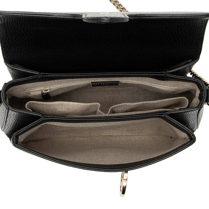 Gucci Leather Interlocking G Top Handle Shoulder Bag (SHF-22017)