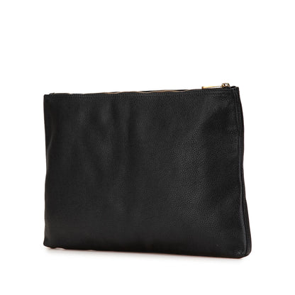 Gucci Leather Logo Clutch Bag