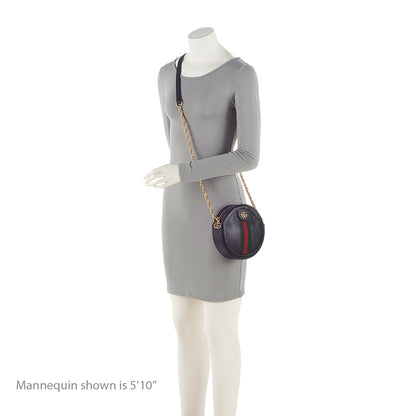 Gucci Leather Ophidia Round Mini Shoulder Bag (SHF-21339)