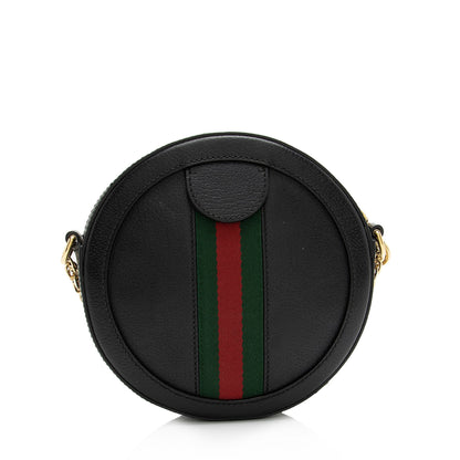 Gucci Leather Ophidia Round Mini Shoulder Bag (SHF-23807)