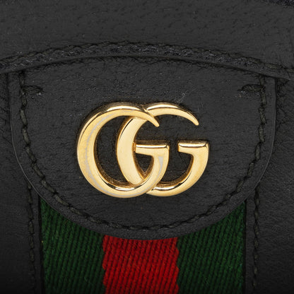 Gucci Leather Ophidia Round Mini Shoulder Bag