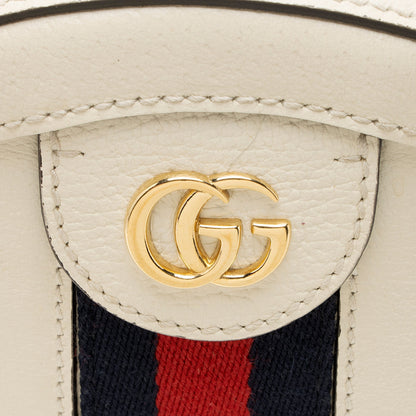 Gucci Leather Ophidia Round Mini Shoulder Bag