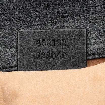 Gucci Leather Pearl Stud Padlock Small Shoulder Bag
