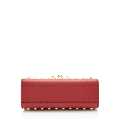 Gucci Leather Pearl Stud Padlock Small Shoulder Bag