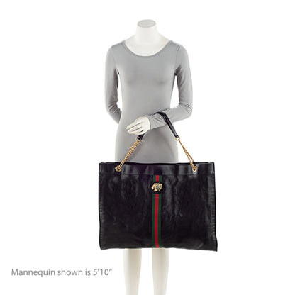 Gucci Leather Rajah Maxi Tote
