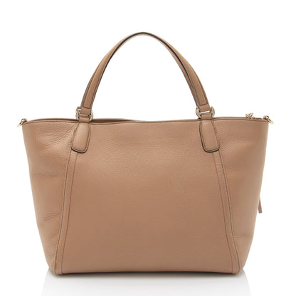 Gucci Leather Soho Top Handle Tote (SHF-eGmC43)