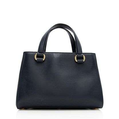 Gucci Leather Sylvie Top Handle Medium Tote (SHF-18968)